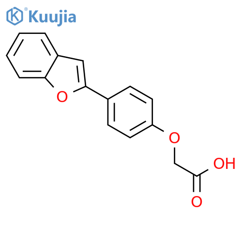 Acetic acid, [4-(2-benzofuranyl)phenoxy]- structure