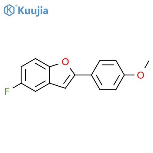 Benzofuran, 5-fluoro-2-(4-methoxyphenyl)- structure