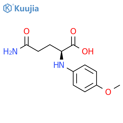 L-Glutamine, N-(4-methoxyphenyl)- structure