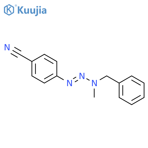 4-[[benzyl(methyl)amino]diazenyl]benzonitrile structure