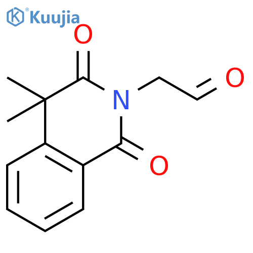 2(1H)-Isoquinolineacetaldehyde, 3,4-dihydro-4,4-dimethyl-1,3-dioxo- structure