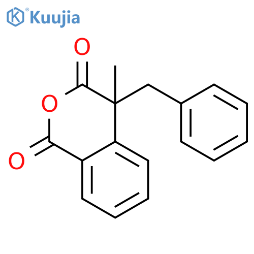 1H-2-BENZOPYRAN-1,3(4H)-DIONE, 4-METHYL-4-(PHENYLMETHYL)- structure