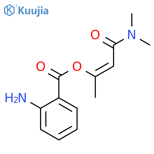 2-BUTENAMIDE, 3-[(2-AMINOBENZOYL)OXY]-N,N-DIMETHYL-, (Z)- structure