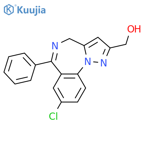 4H-Pyrazolo[1,5-a][1,4]benzodiazepine-2-methanol, 8-chloro-6-phenyl- structure