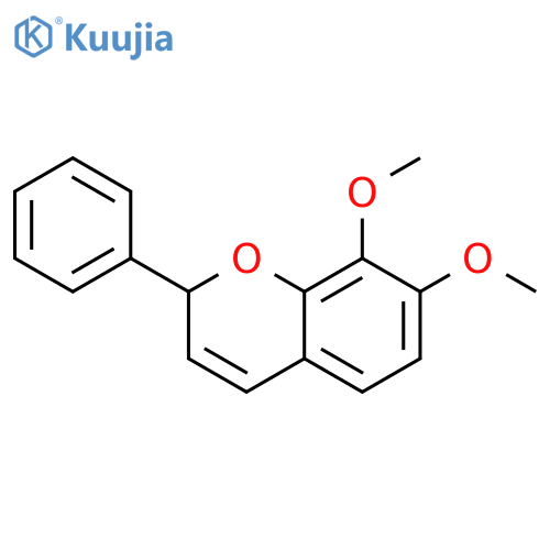 2H-1-Benzopyran, 7,8-dimethoxy-2-phenyl- structure