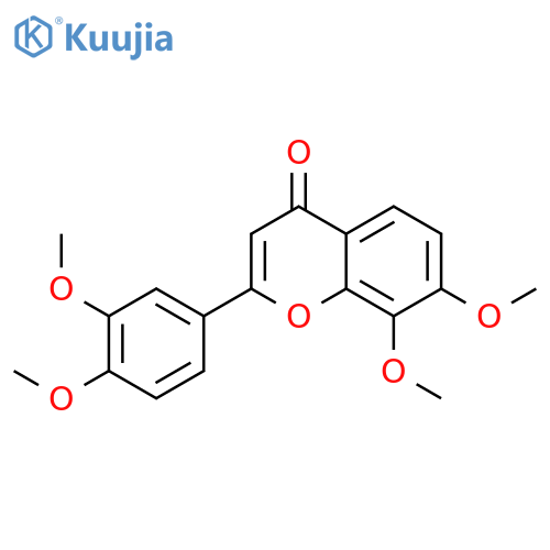 3',4',7,8-Tetramethoxyflavone structure