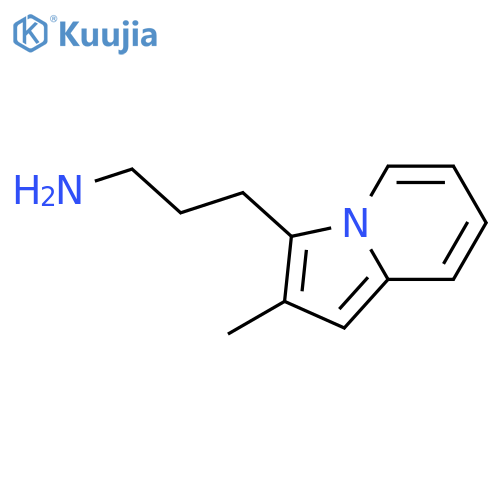 2-methyl-3-Indolizinepropanamine structure