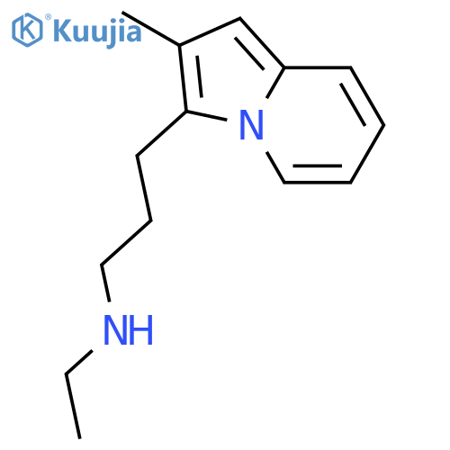 N-ethyl-3-(2-methylindolizin-3-yl)propan-1-amine structure