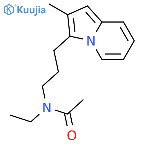 ACETAMIDE, N-ETHYL-N-[3-(2-METHYL-3-INDOLIZINYL)PROPYL]- structure