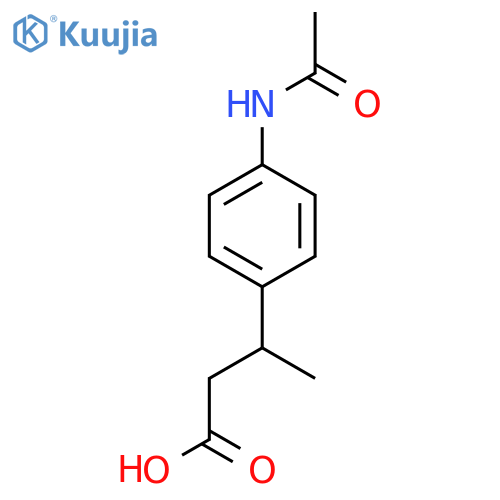 3-(4-acetamidophenyl)butanoic acid structure