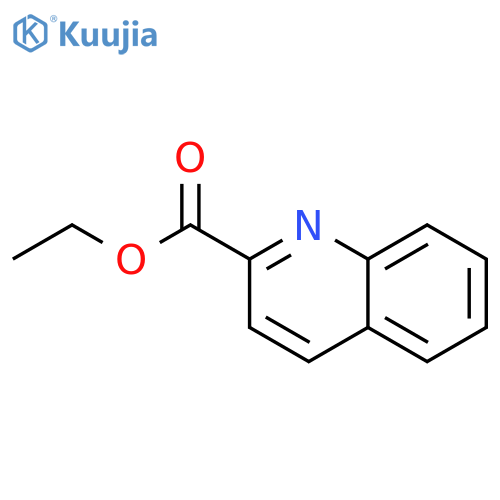 2-Quinolinecarboxylicacid, ethyl ester, hydrochloride (1:1) structure