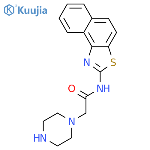 1-PIPERAZINEACETAMIDE, N-NAPHTHO[1,2-D]THIAZOL-2-YL- structure