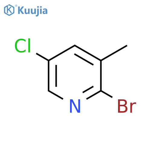 2-Bromo-5-chloro-3-picoline structure