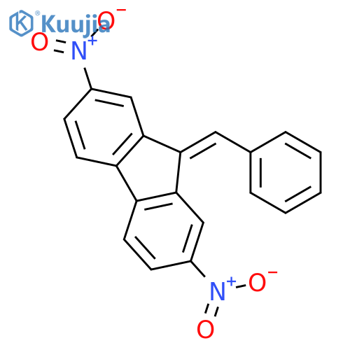 9H-FLUORENE, 2,7-DINITRO-9-(PHENYLMETHYLENE)- structure