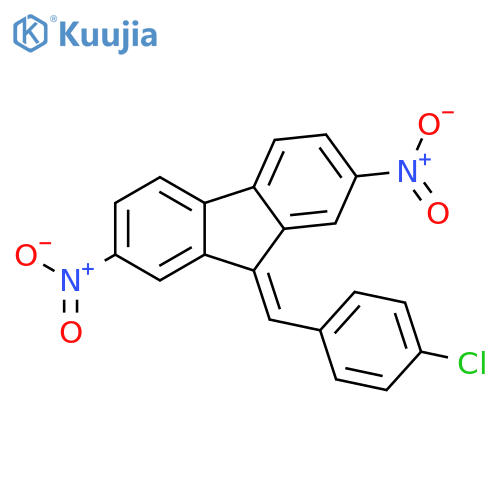 9H-Fluorene, 9-[(4-chlorophenyl)methylene]-2,7-dinitro- structure