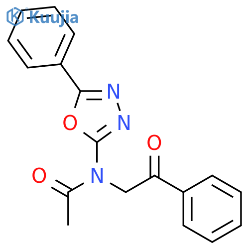ACETAMIDE, N-(2-OXO-2-PHENYLETHYL)-N-(5-PHENYL-1,3,4-OXADIAZOL-2-YL)- structure