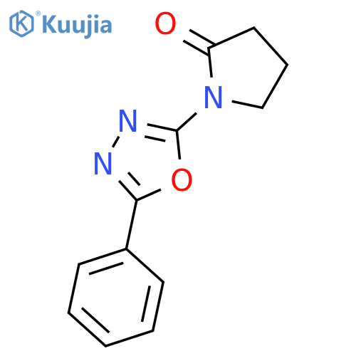 2-Pyrrolidinone, 1-(5-phenyl-1,3,4-oxadiazol-2-yl)- structure