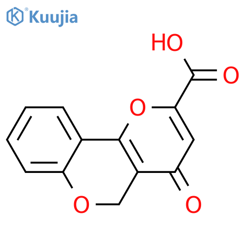 4H,5H-PYRANO[3,2-C][1]BENZOPYRAN-2-CARBOXYLIC ACID, 4-OXO- structure