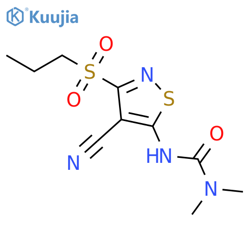 Urea, N'-[4-cyano-3-(propylsulfonyl)-5-isothiazolyl]-N,N-dimethyl- structure