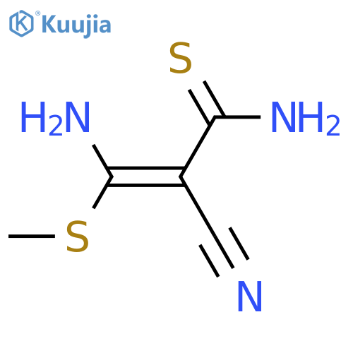 2-PROPENETHIOAMIDE, 3-AMINO-2-CYANO-3-(METHYLTHIO)- structure
