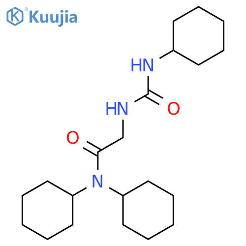 ACETAMIDE, N,N-DICYCLOHEXYL-2-[[(CYCLOHEXYLAMINO)CARBONYL]AMINO]- structure