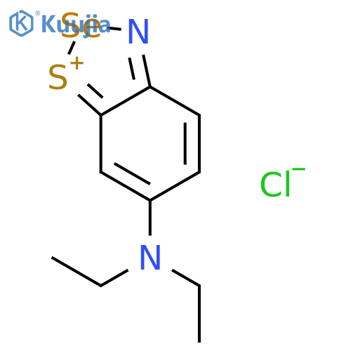1,2,3-Benzothiaselenazol-1-ium, 6-(diethylamino)-, chloride structure