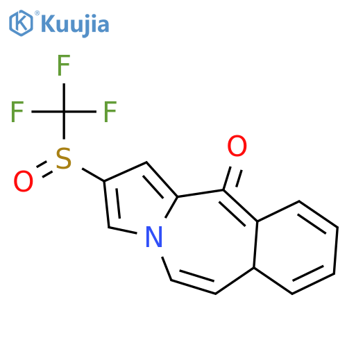 11H-PYRROLO[2,1-B][3]BENZAZEPIN-11-ONE, 2-[(TRIFLUOROMETHYL)SULFINYL]- structure