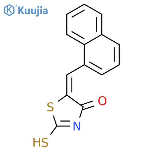 (5E)-2-Mercapto-5-(1-naphthylmethylene)-1,3-thiazol-4(5H)-one structure