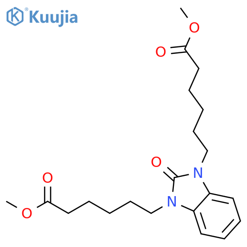 1H-Benzimidazole-1,3(2H)-dihexanoic acid, 2-oxo-, dimethyl ester structure