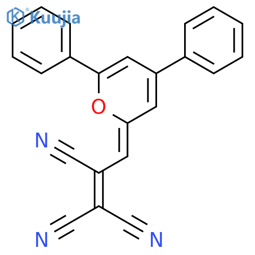 1-Propene-1,1,2-tricarbonitrile, 3-(4,6-diphenyl-2H-pyran-2-ylidene)- structure