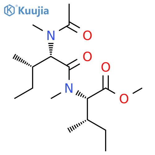 L-ISOLEUCINE, N-(N-ACETYL-N-METHYL-L-ISOLEUCYL)-N-METHYL-, METHYL ESTER structure