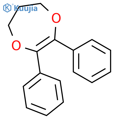 5H-1,4-Dioxepin, 6,7-dihydro-2,3-diphenyl- structure