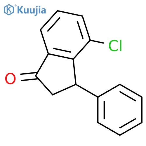 1H-Inden-1-one, 4-chloro-2,3-dihydro-3-phenyl- structure