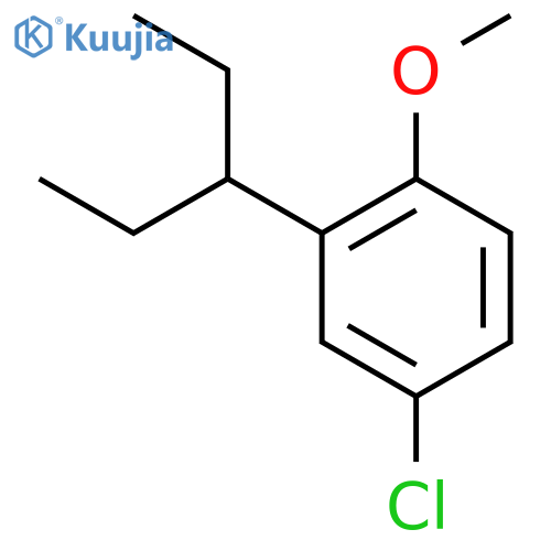 Benzene, 4-chloro-2-(1-ethylpropyl)-1-methoxy- structure