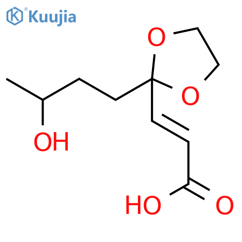 2-Propenoic acid, 3-[2-(3-hydroxybutyl)-1,3-dioxolan-2-yl]- structure