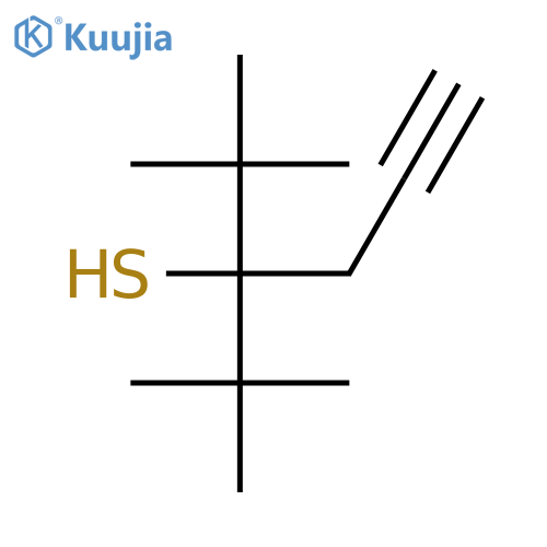 5-Hexyne-3-thiol, 3-(1,1-dimethylethyl)-2,2-dimethyl- structure