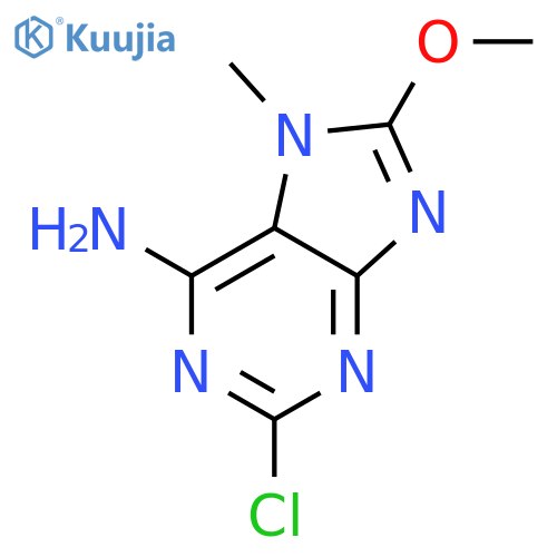 7H-Purin-6-amine, 2-chloro-8-methoxy-7-methyl- structure