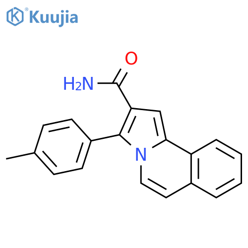PYRROLO[2,1-A]ISOQUINOLINE-2-CARBOXAMIDE, 3-(4-METHYLPHENYL)- structure