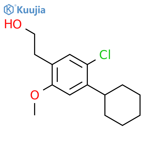 BENZENEETHANOL, 5-CHLORO-4-CYCLOHEXYL-2-METHOXY- structure