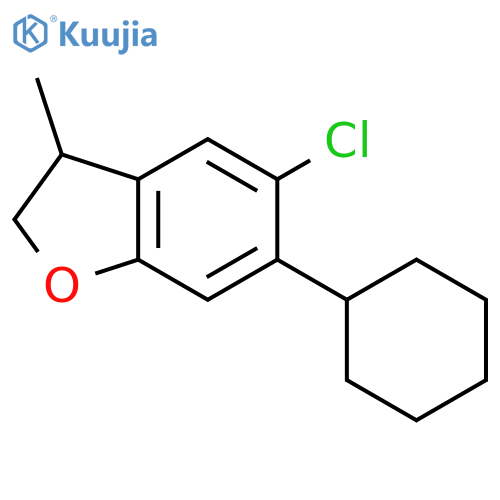 BENZOFURAN, 5-CHLORO-6-CYCLOHEXYL-2,3-DIHYDRO-3-METHYL- structure