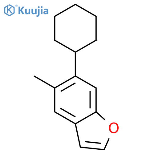Benzofuran, 6-cyclohexyl-5-methyl- structure
