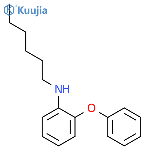 Benzenamine, N-hexyl-2-phenoxy- structure