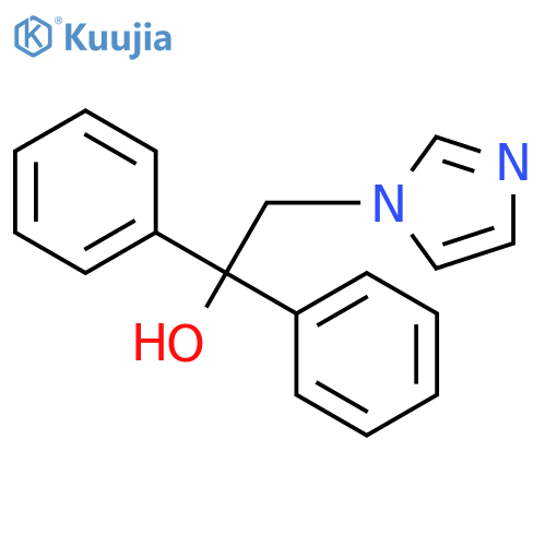 2-(1H-imidazol-1-yl)-1,1-diphenylethanol structure