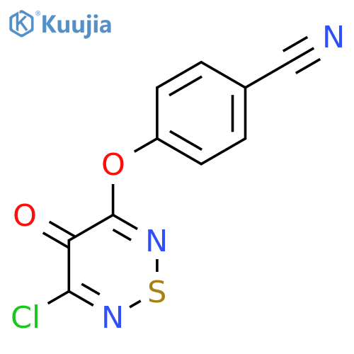 Benzonitrile, 4-[(5-chloro-4-oxo-4H-1,2,6-thiadiazin-3-yl)oxy]- structure