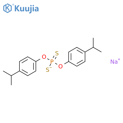 sodium O,O-bis[4-(propan-2-yl)phenyl] phosphorodithioate structure