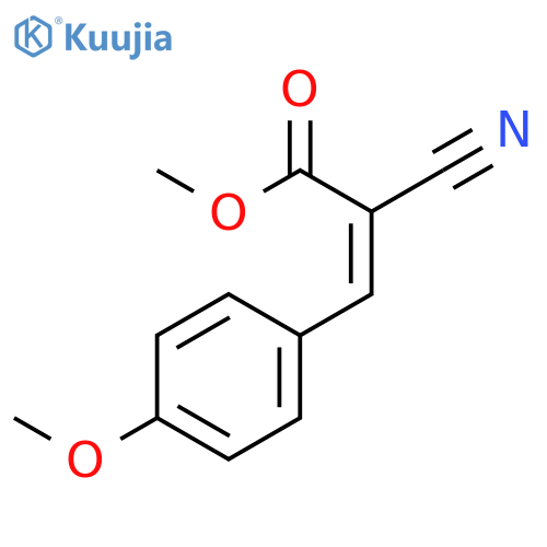 methyl 2-cyano-3-(4-methoxyphenyl)prop-2-enoate structure