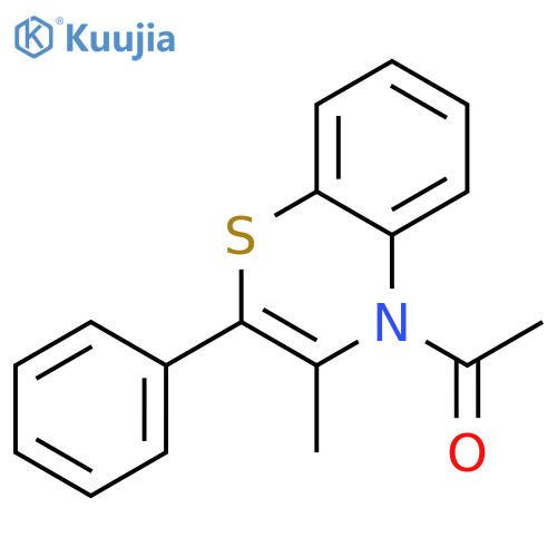 4H-1,4-Benzothiazine, 4-acetyl-3-methyl-2-phenyl- structure