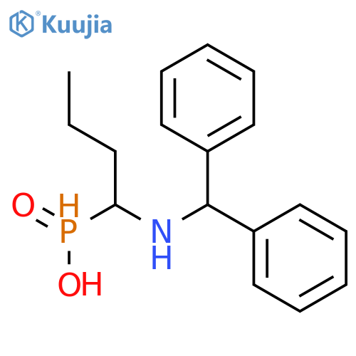 Phosphinic acid, [1-[(diphenylmethyl)amino]butyl]- structure