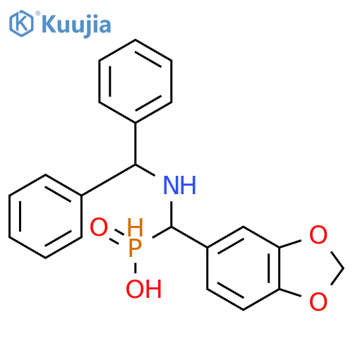 PHOSPHINIC ACID, [1,3-BENZODIOXOL-5-YL[(DIPHENYLMETHYL)AMINO]METHYL]- structure