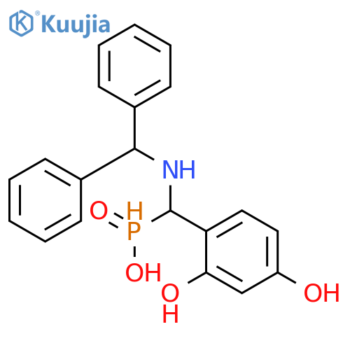 PHOSPHINIC ACID, [(2,4-DIHYDROXYPHENYL)[(DIPHENYLMETHYL)AMINO]METHYL]- structure